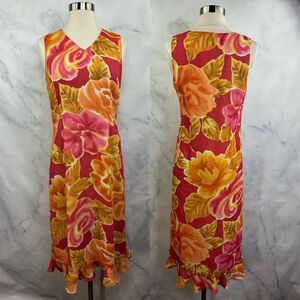 Susan Bristol midi Shift dress 6 2yk Womens Vintage Floral sex in the city Core